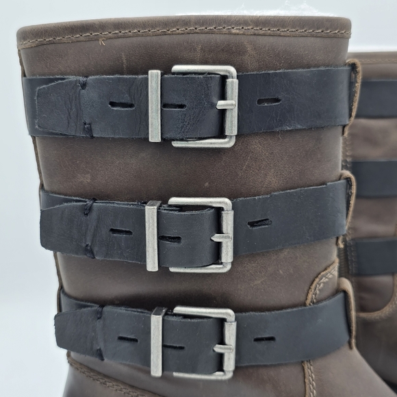 NEW Lucky Brand Cheviss Biker Boots, Dark Brown, Women's 5.5M - Picture 2 of 16